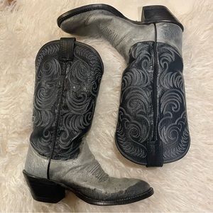 Vintage Olathe Leather Western Cowboy Boots Size 6.5B